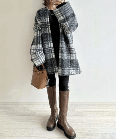 no collar gown coat　FL3110