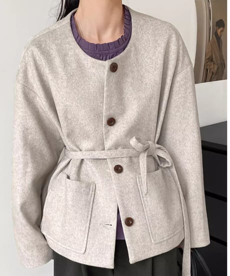 wool short coat /2color　FL2858