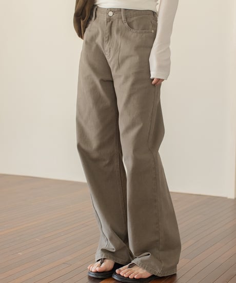 semi-wide straight pants/3color　FL3307