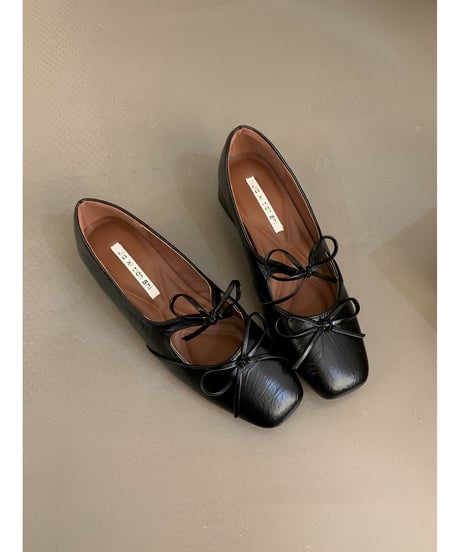 ribbon strap pumps /2color　FL2302