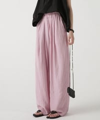 textured tuck pants　FL2197