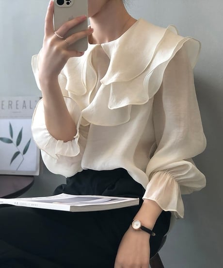 doll collar sweet blouse　FL2170