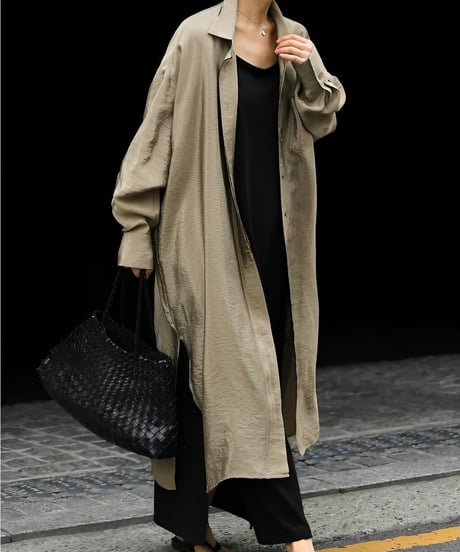 oversized long shirt /4color　FL2032