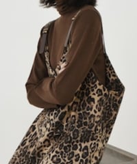 leopard suspenders dress　FL2904
