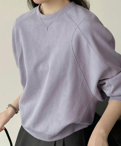 round neck casual pullover /2color　FL2972