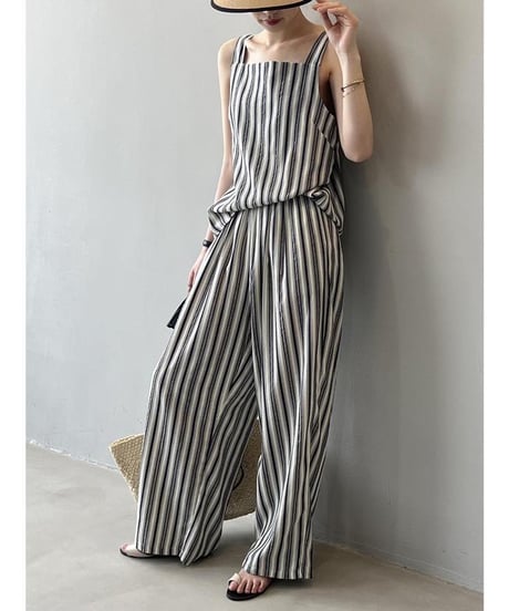 sleeveless stripe setup　FL2440