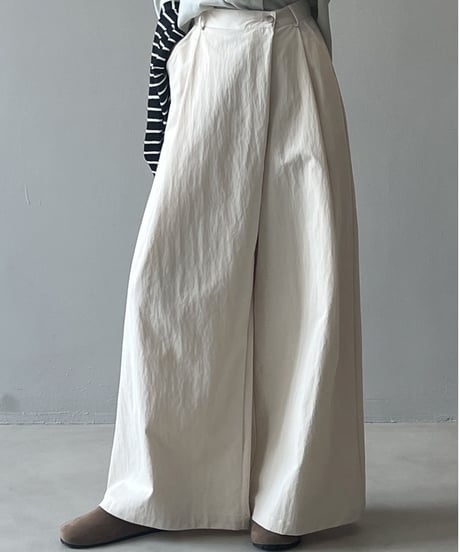 tuck wide pants /3color　FL2746
