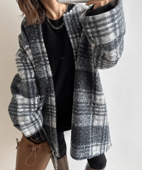 no collar gown coat　FL3110