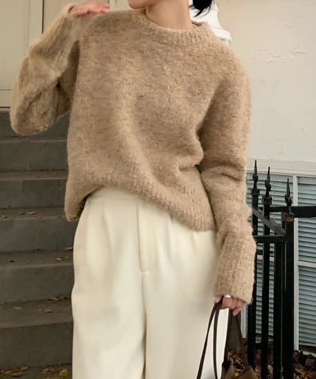 french retro knit w/ｍuffler　FL2919