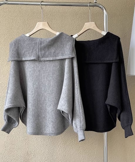 sailor collar knit pullover /3color　FL2788
