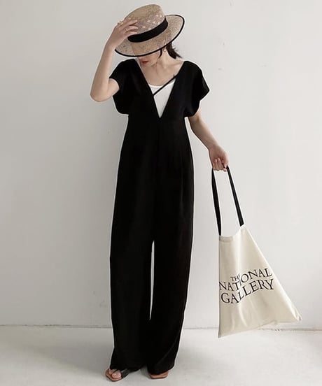 v-neck jumpsuit　FL2382