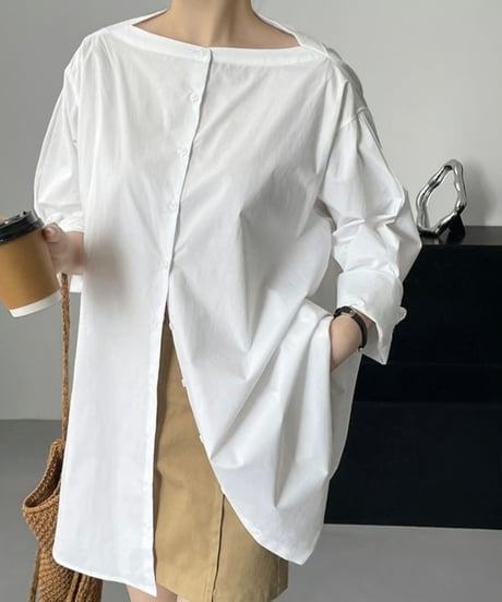 collarless overshirt　FL2088