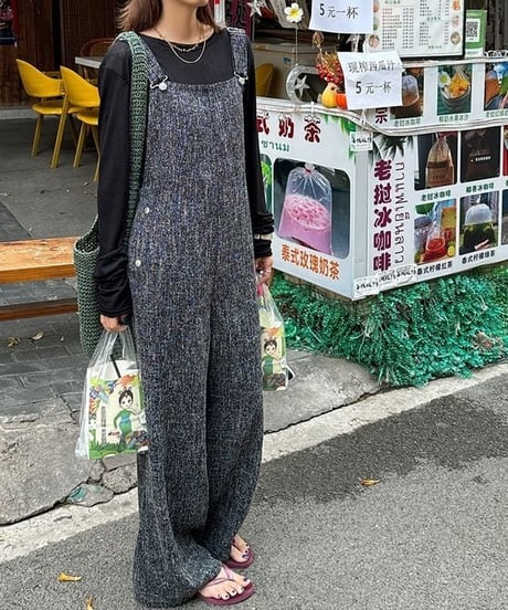 wide leg overall 　FL2393