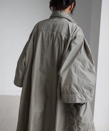 large size lace-up trench coat 2/color　FL2941