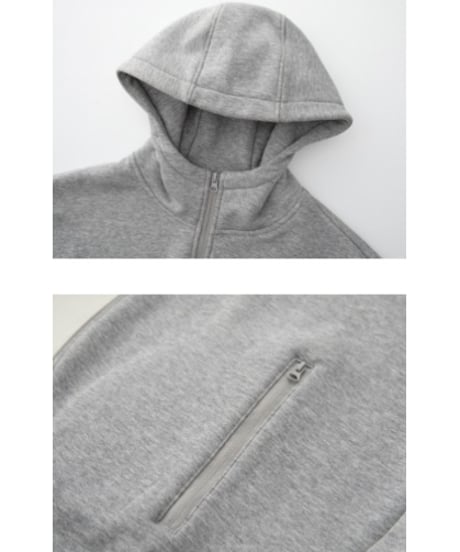 double zipper hoodie /2color　FL2675