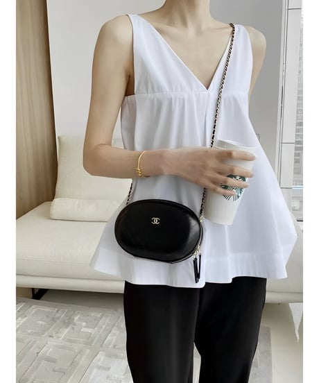 v-neck flare blouse /2color　FL2038