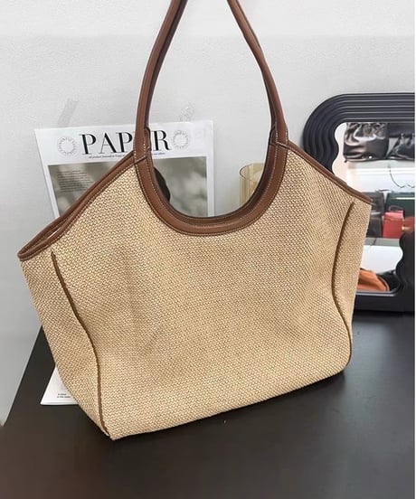 single shoulder straw bag　FL3438