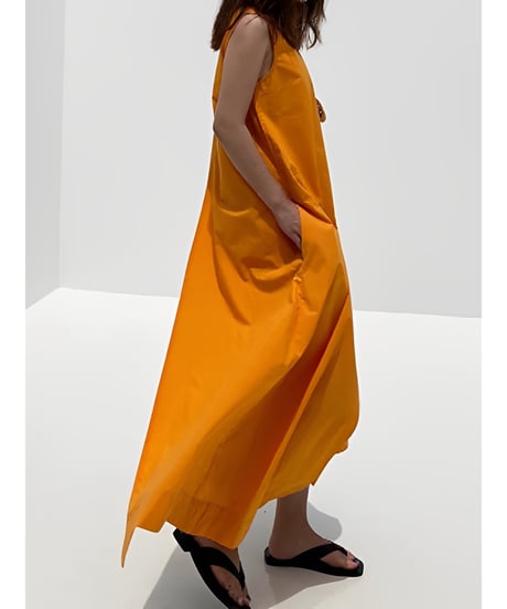 vivid color asymmetrical dress　FL2063