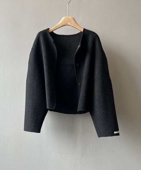 collarless short coat /4color　FL3007