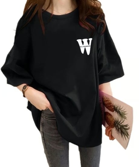 thick oversized casual t-shirt /6color　FL3616