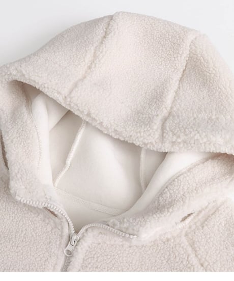 boa hood zip-up jacket 　FL3122