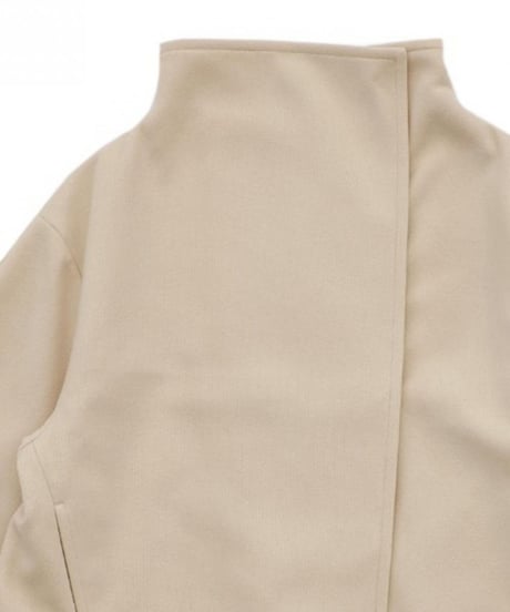 highneck curve sleeve outer /3color　FL2993