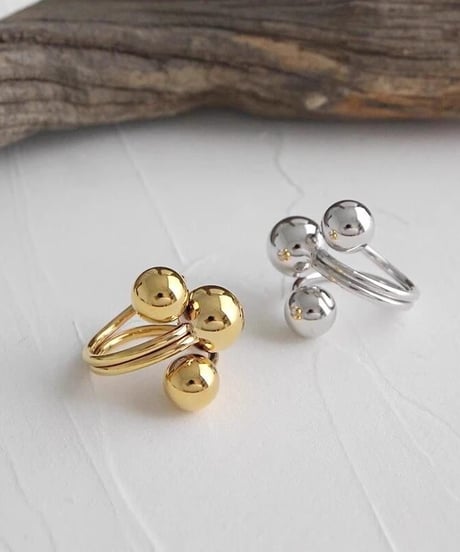 spiral ball open ring　FL2938