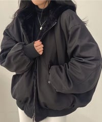 reversible boa blouson jacket /3color　FL3491
