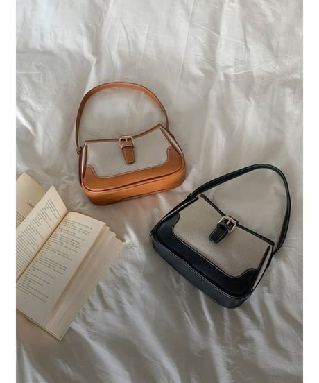 bicolor stitch bag /2color　FL2333