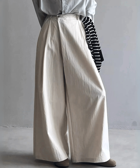wrap style wide leg pants /3color　FL3349