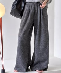 wool knit casual pants/2color　FL2866