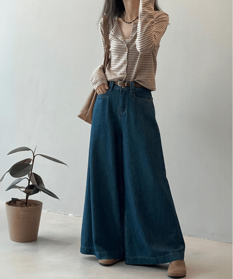 crew neck knit cardigan /5color　FL2819