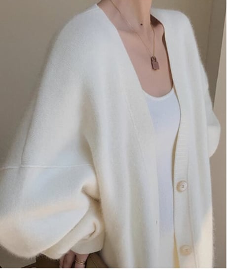 oversized long knit cardigan　FL2893