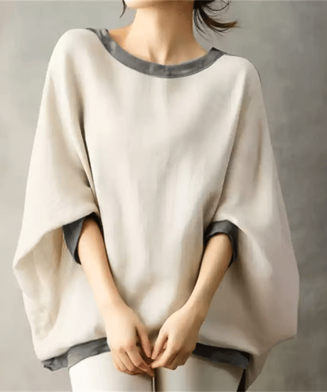 dolman sleeve top /2color　FL3467