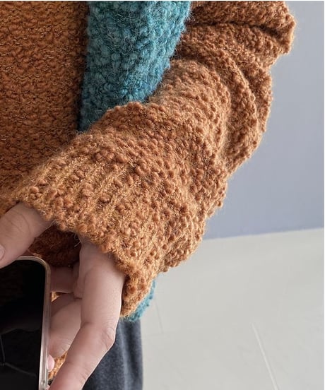soft knit pullover /4color　FL2966