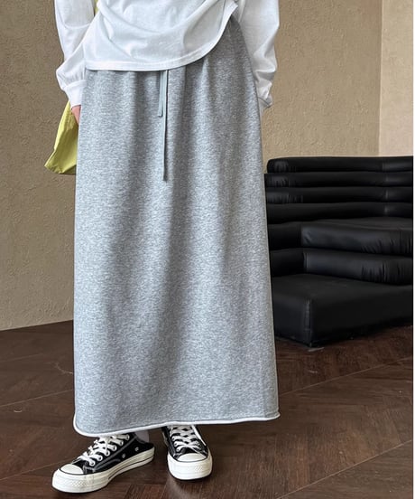 curl-edge sweat skirt /2color　FL2823