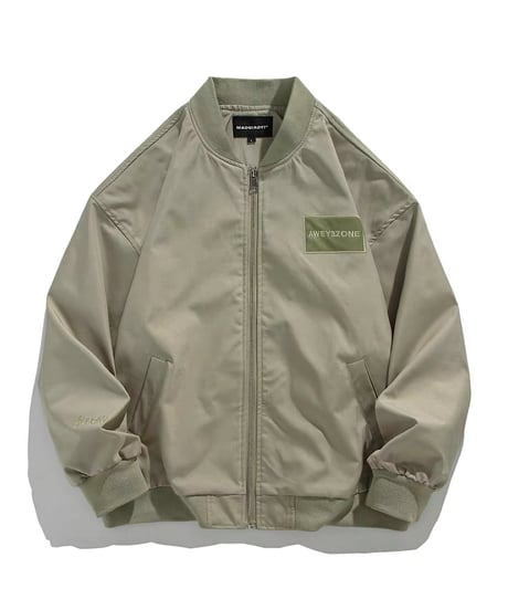embroidered logo zip-up jacket　FL2555