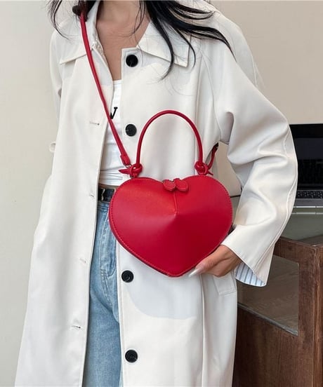 heart shape 2way handbag /6color　FL2884