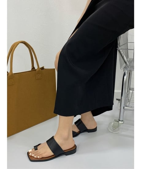 square toe ring sandals /3color　FL2319