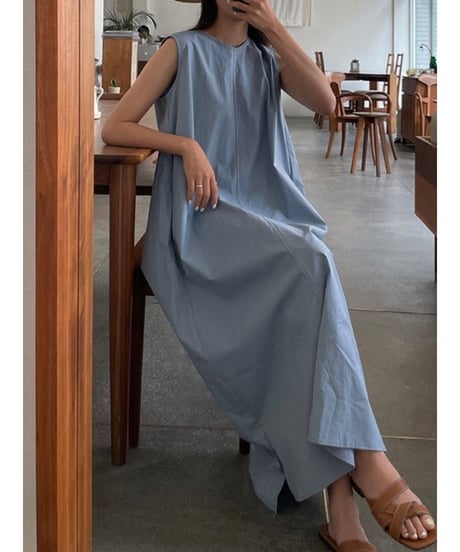 backless sleeveless dress /2color　FL2025