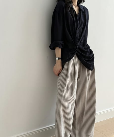 twisted refreshing design shirt blouse FL3427