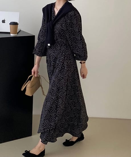 v-neck dot op　FL2166
