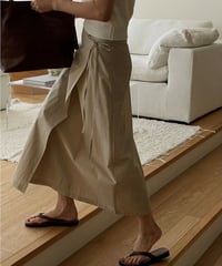 a-line wrap skirt /2color　FL2034