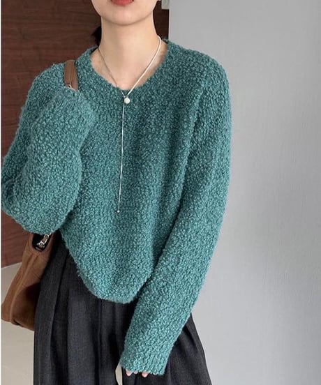 soft knit pullover /4color　FL2966