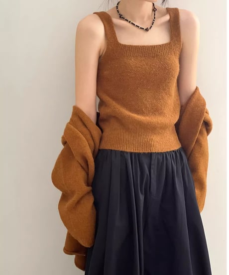 knit camisole ensemble /4color　FL2784