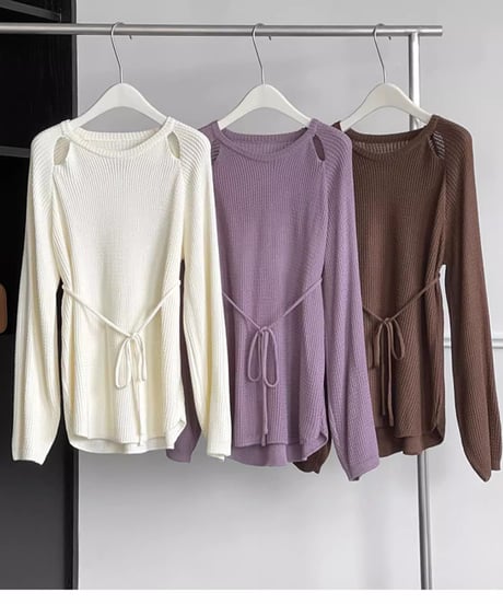 hole design knit /3color　FL2750