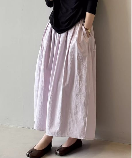 tucked gathered skirt /3color　FL2763