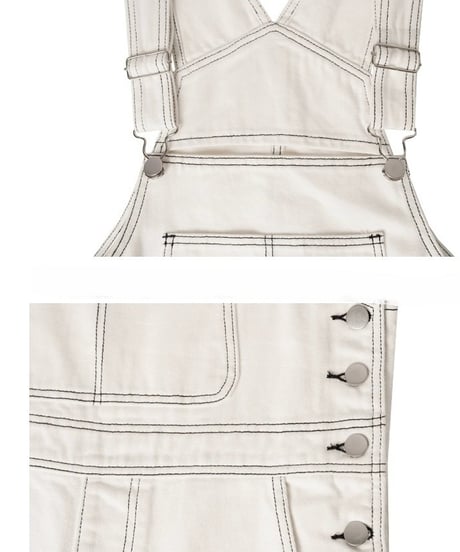 white collar overalls　FL2430