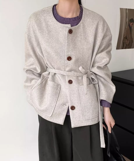 wool short coat /2color　FL2858