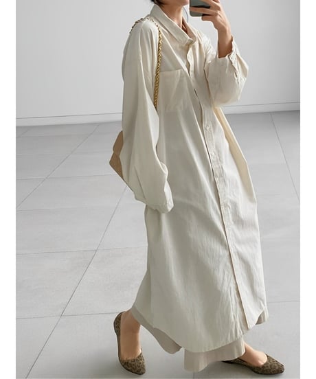 loose long shirt op /3color　FL2499